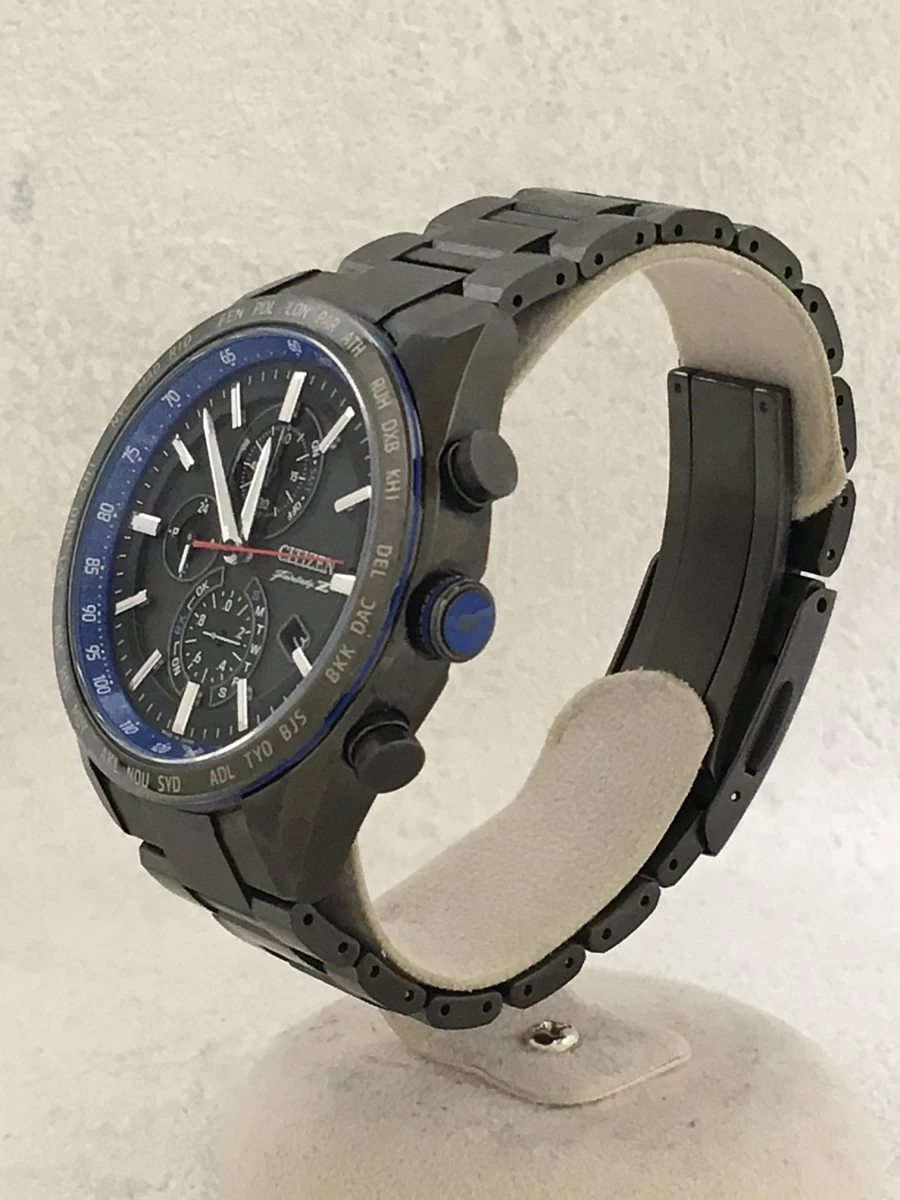 CITIZEN ◆/Analog/Titanium/BLK/SLV/H804-T027687/× NISSAN FAIRLADY Z/22 Chronograph GPS Radio Wave Solar ECO-DRIVE ATTESA Atessa