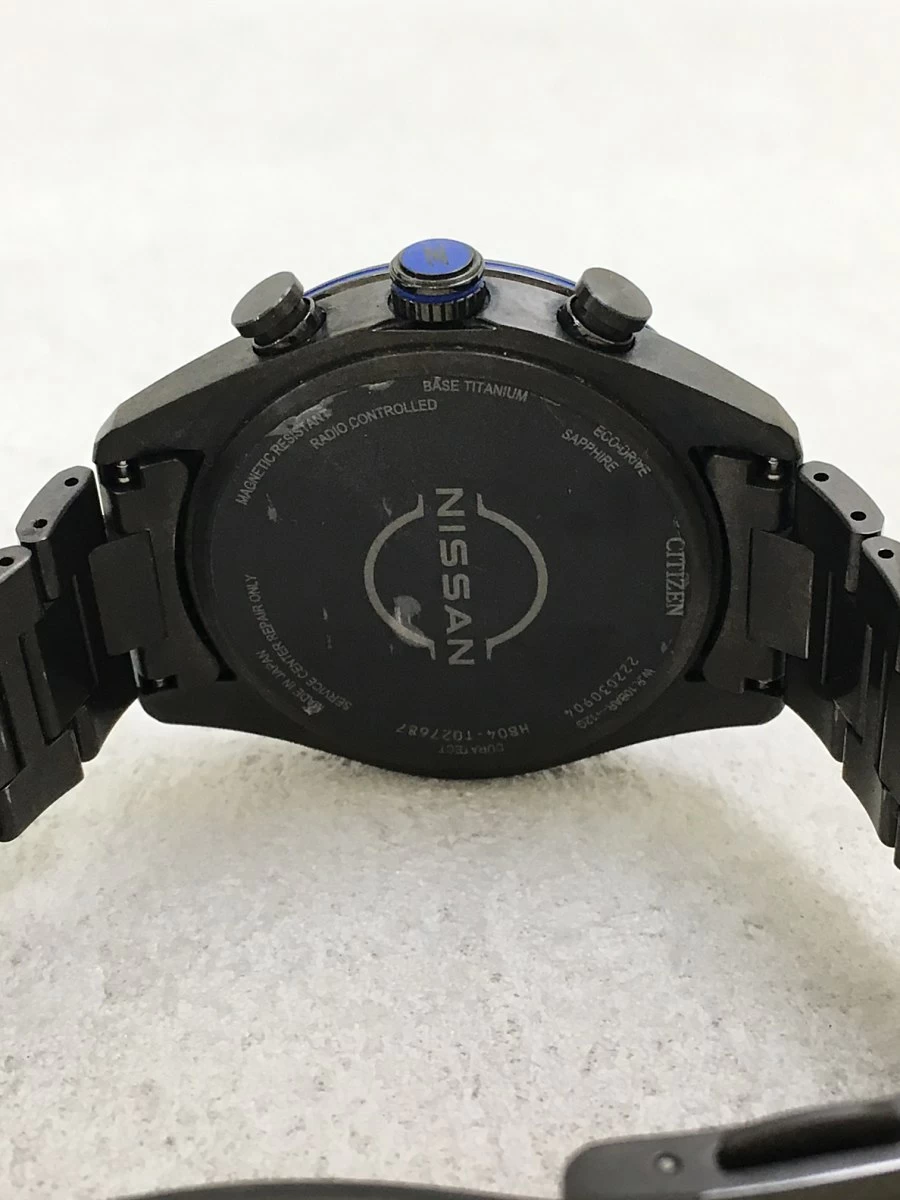CITIZEN ◆/Analog/Titanium/BLK/SLV/H804-T027687/× NISSAN FAIRLADY Z/22 Chronograph GPS Radio Wave Solar ECO-DRIVE ATTESA Atessa