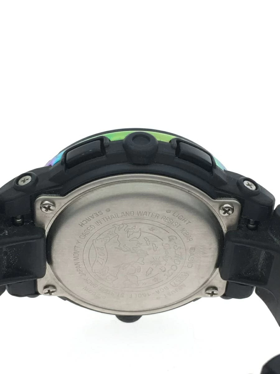 CASIO ◆ Quartz/Analog/ -- /SLV/BLK/2017/LOVERS COLLECTION