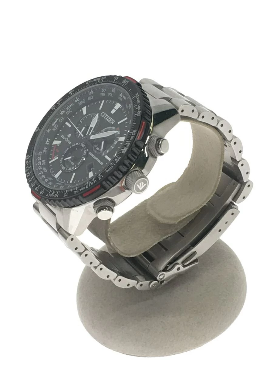 CITIZEN ◆ PRO MASTER/CB5001-57E/Solar/Analog/Stainless Steel/BLK/SLV Chronograph Radio Wave Eco-Drive Pro Master