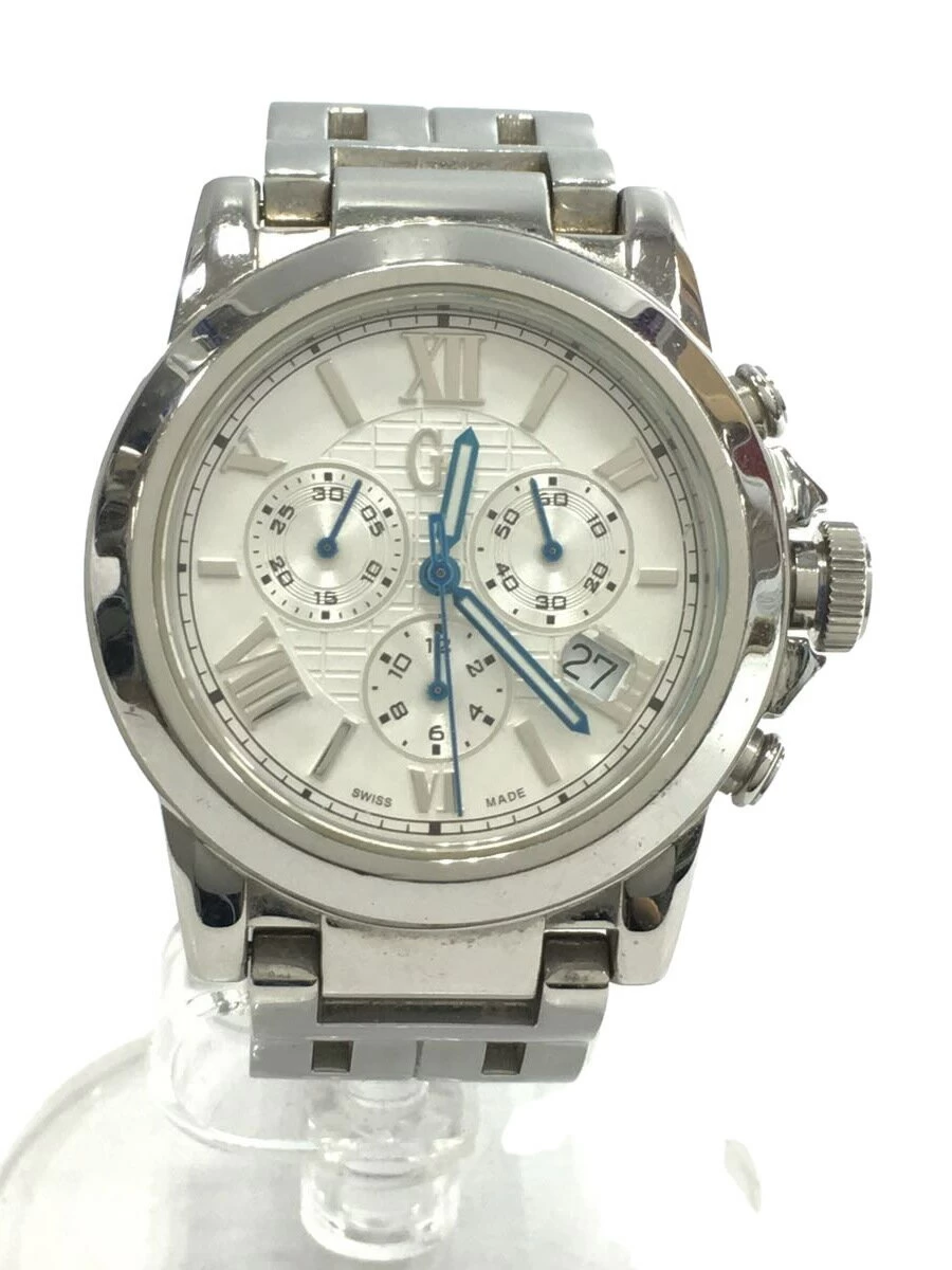 Gc WATCHES ◆ Quartz/Analog/Stainless Steel/WHT/SLV/I41008G1