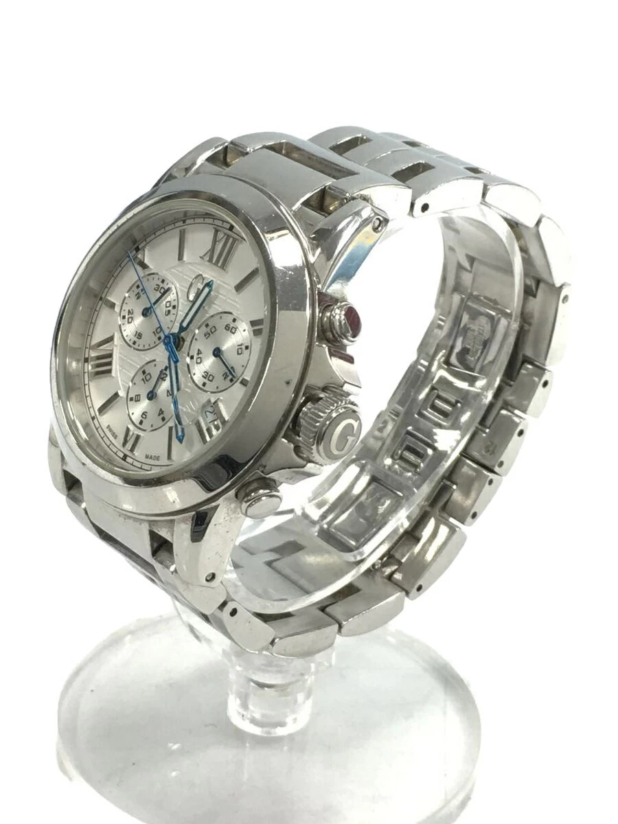 Gc WATCHES ◆ Quartz/Analog/Stainless Steel/WHT/SLV/I41008G1