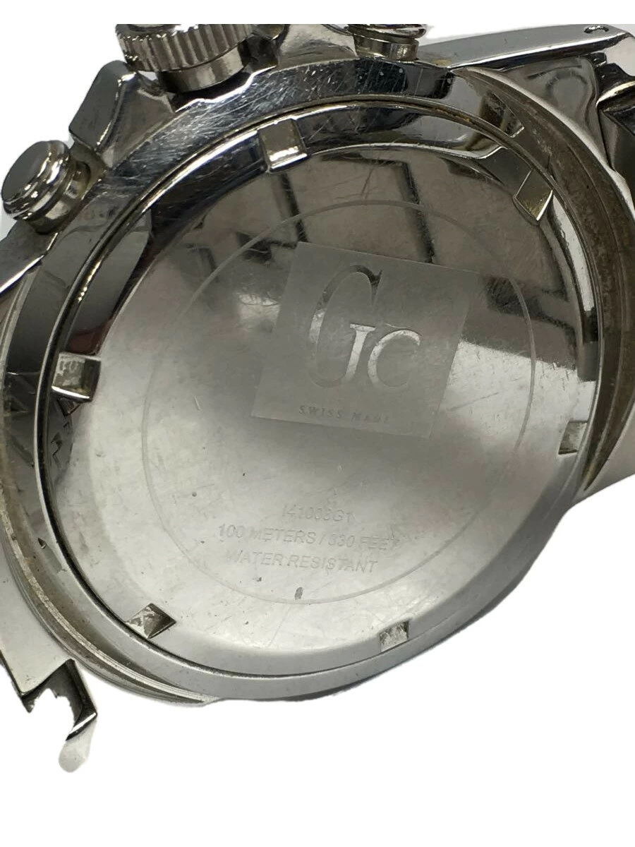 Gc WATCHES ◆ Quartz/Analog/Stainless Steel/WHT/SLV/I41008G1