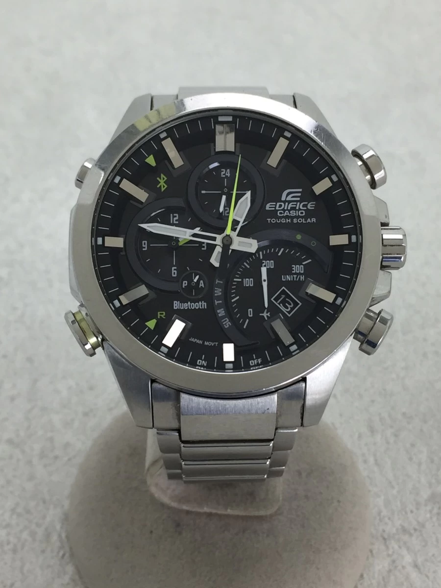 CASIO ◆ Casio/Solar/EDIFICE/Analog/Stainless/BLK/SLV