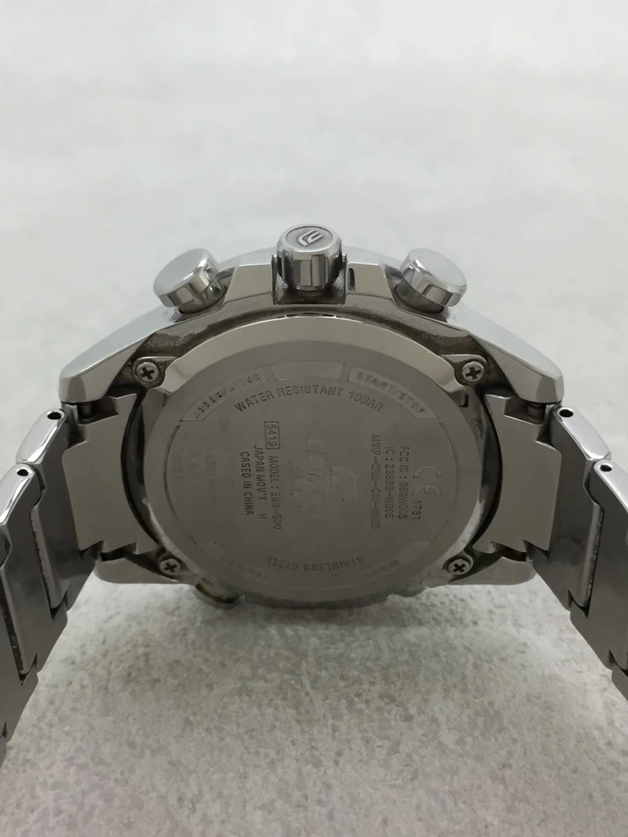 CASIO ◆ Casio/Solar/EDIFICE/Analog/Stainless/BLK/SLV