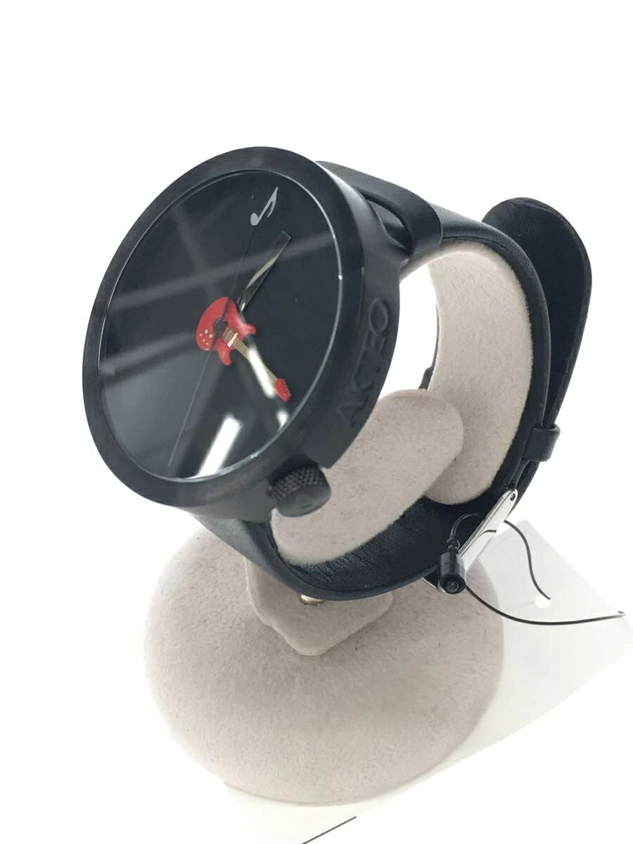 AKTEO/quartz/analog/leather/black/MADE IN FRANCE