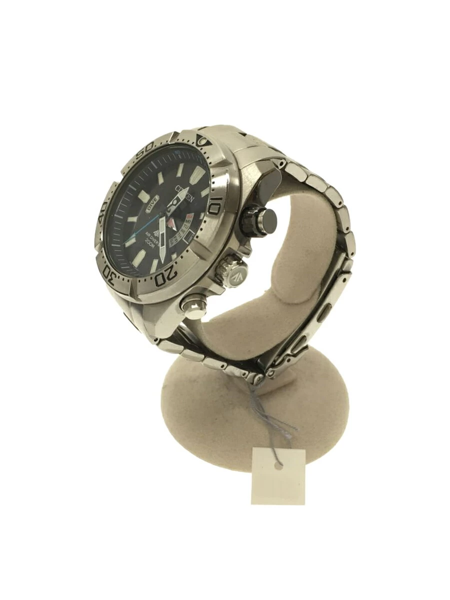CITIZEN ◆ Solar/Analog/Stainless Steel/BLK/SLV Divers AIR DIVERS 200M
