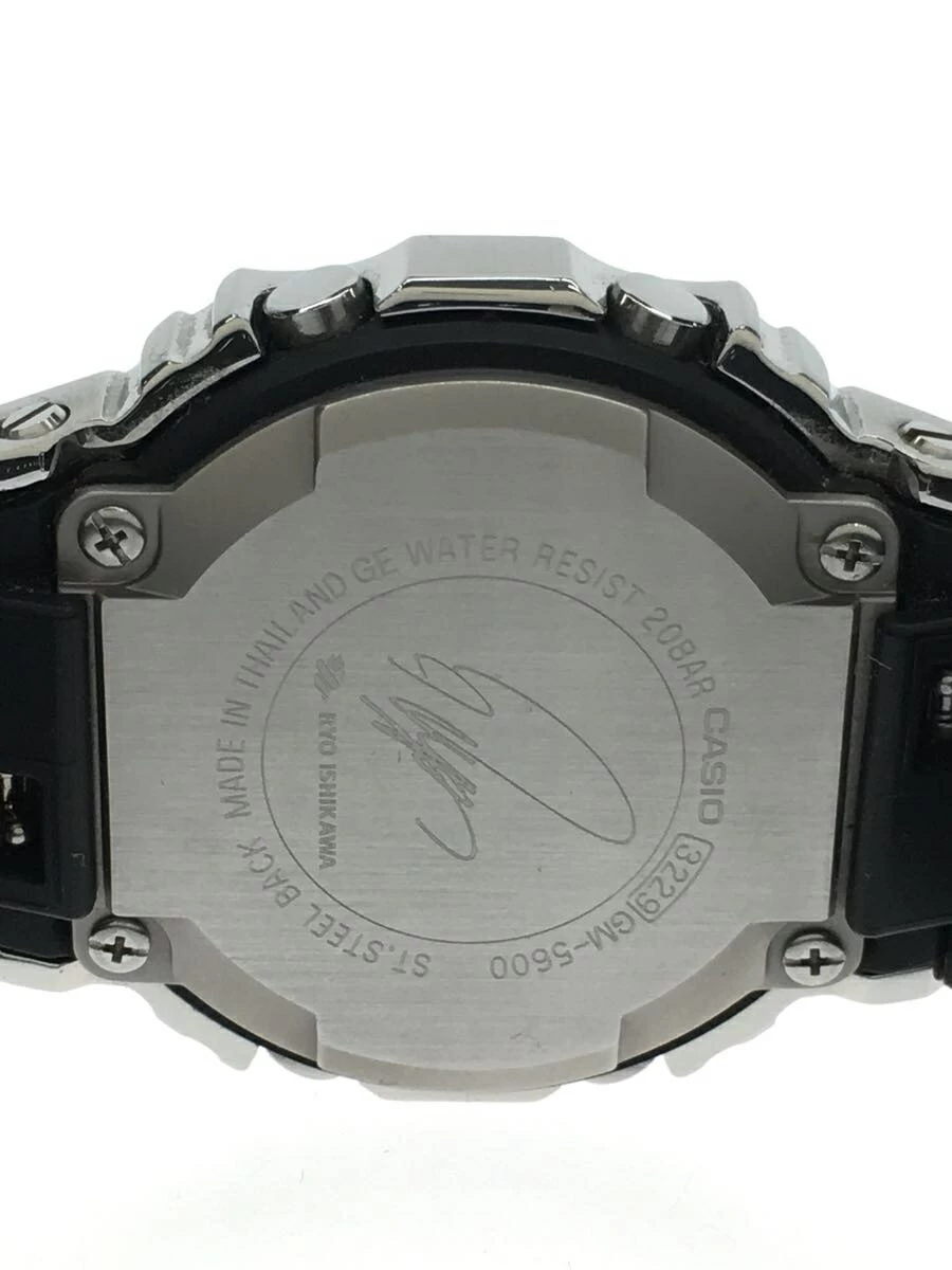 CASIO ◆ × RYO ISHIKAWA/QUARTZ/DIGITAL/RUBBER/BLK/GM-5600