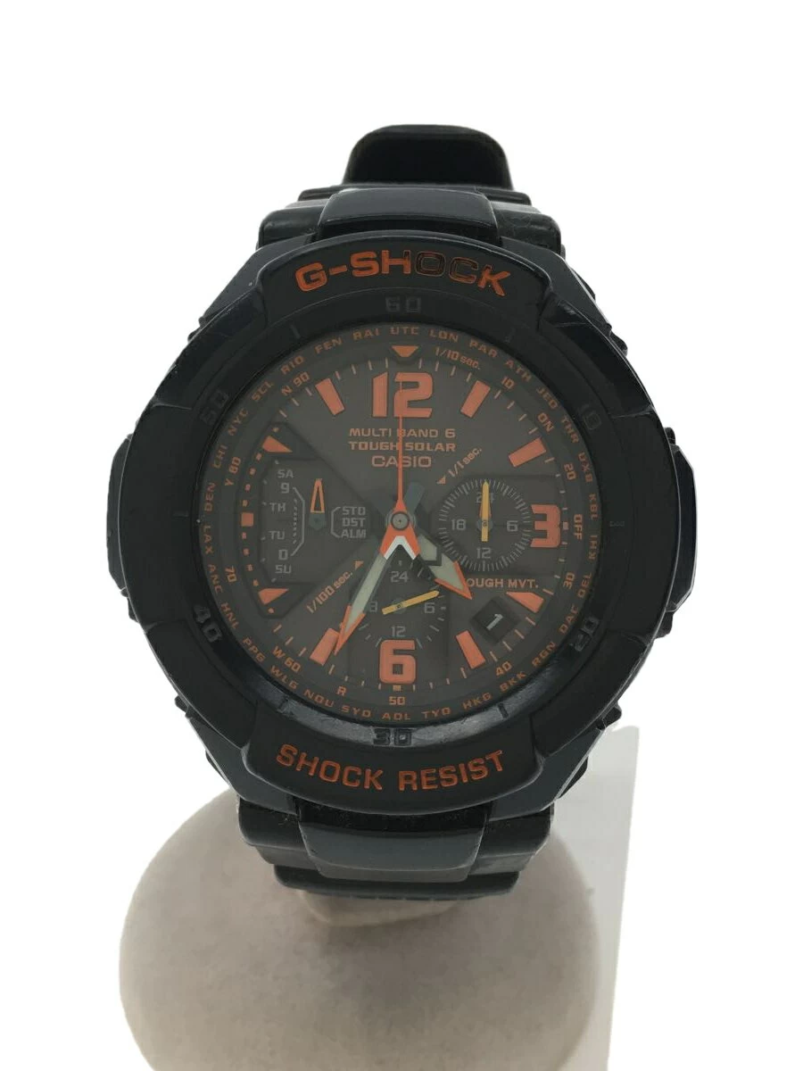 CASIO ◆ GW-3000B-1AJF/G-SHOCK/SOLAR G-SHOCK/ANALOG /BLK/BLK