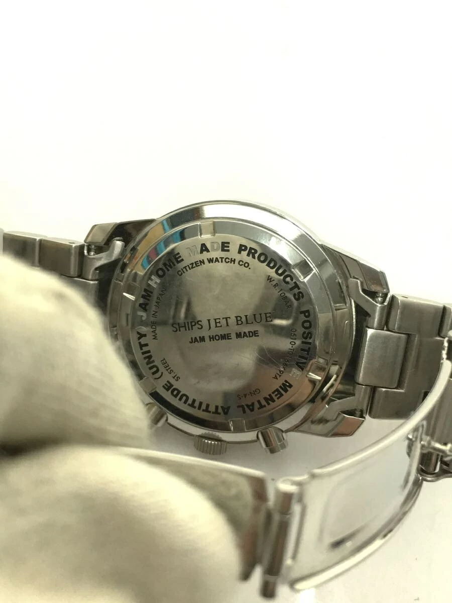 JAM HOME MADE ◆ SHIPS JET BLUE/DISNEY/LIMITED MICKEY WATCH/QUARTZ/ANALOGY/STAINLESS/BLK