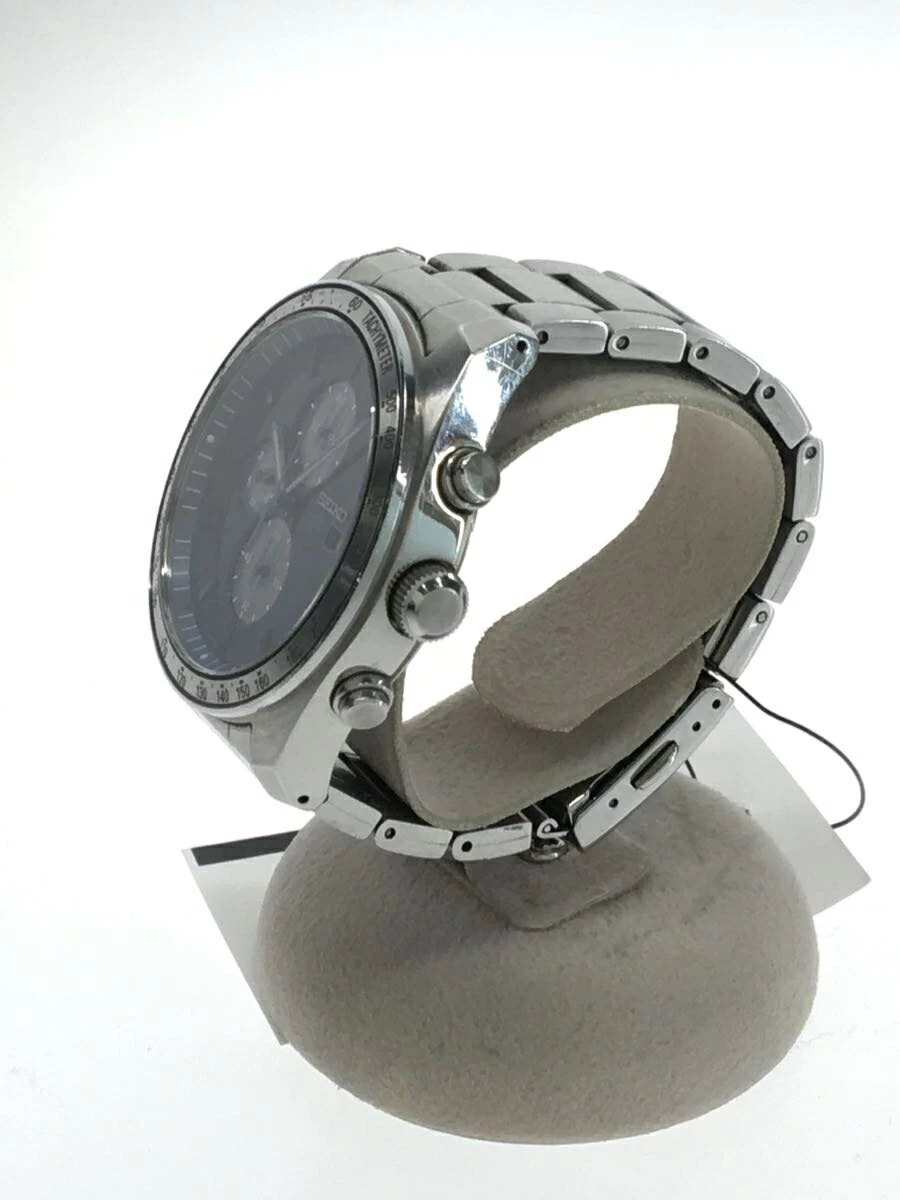 SEIKO ◆ body only/belt part with small scratches/solar/analog/stainless steel/NVY/V176-0AZ0