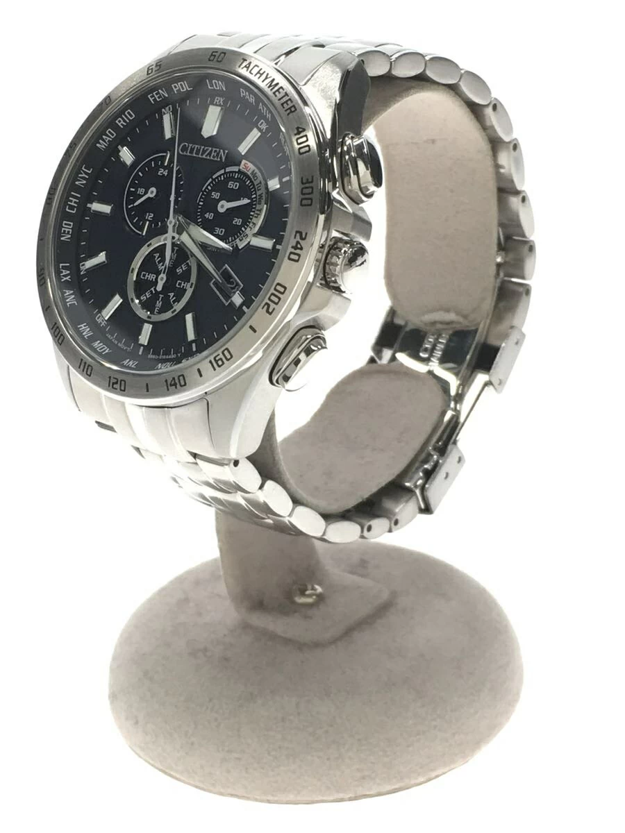 Citizen ◆ Eco-Drive Analog/Stainless Steel/NVY/SLV/SS/with coma/with box