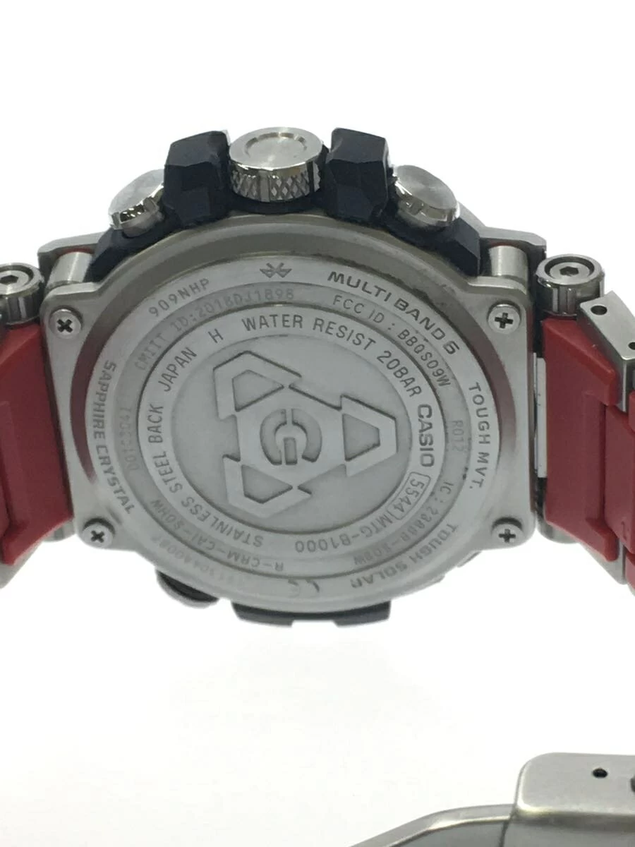 CASIO ◆ Solar G-SHOCK/Analog/Stainless Steel/SLV/SLV/MTG-B1000D-1AJF