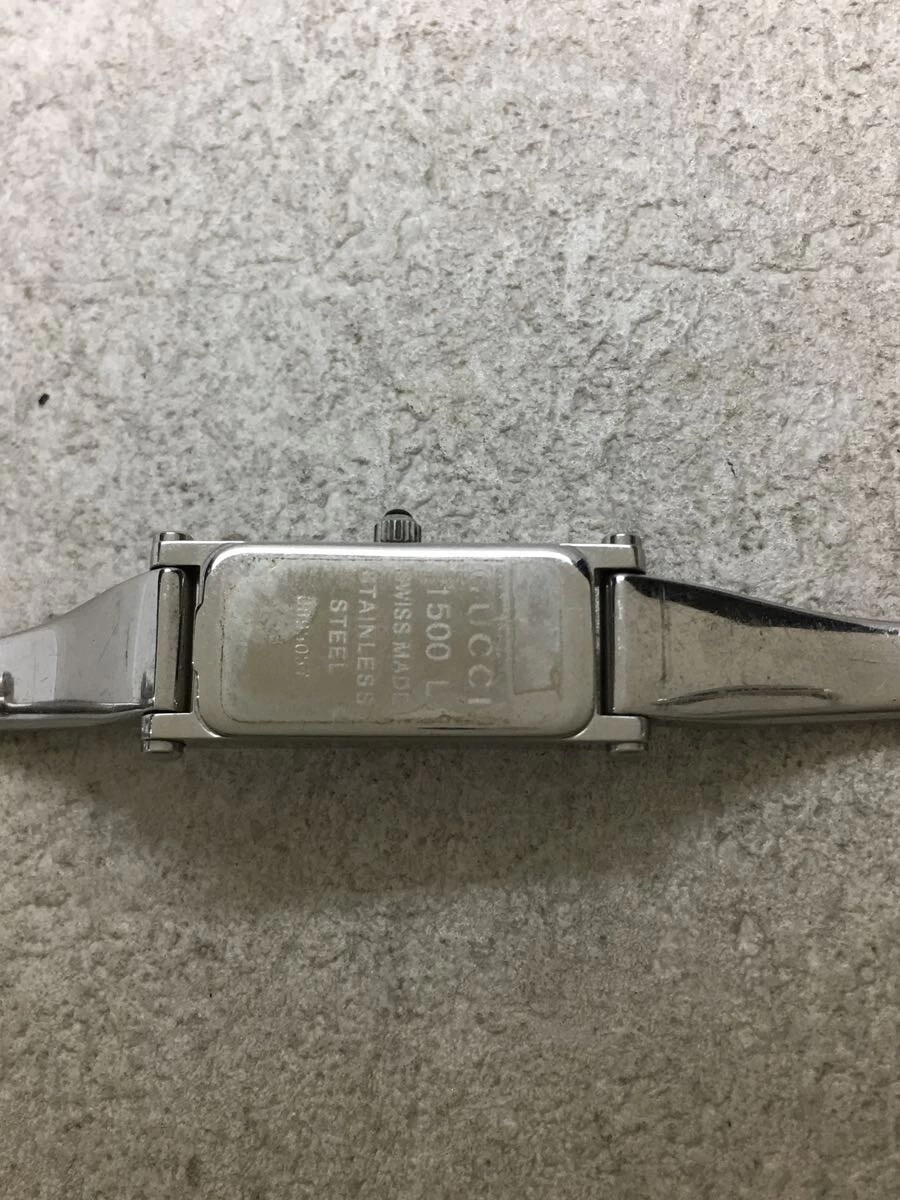 GUCCI ◆ Quartz/Analog/Stainless Steel/Pink/Silver/1500L