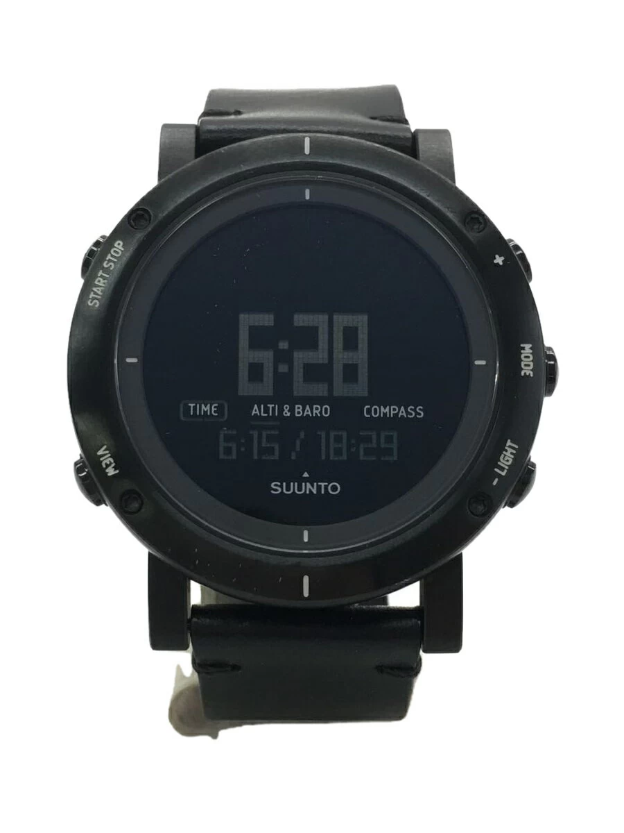 SUUNTO ◆ SUUNTO ◆ /digital/leather/BLK/SUUNTO ESSENTIAL CARBON