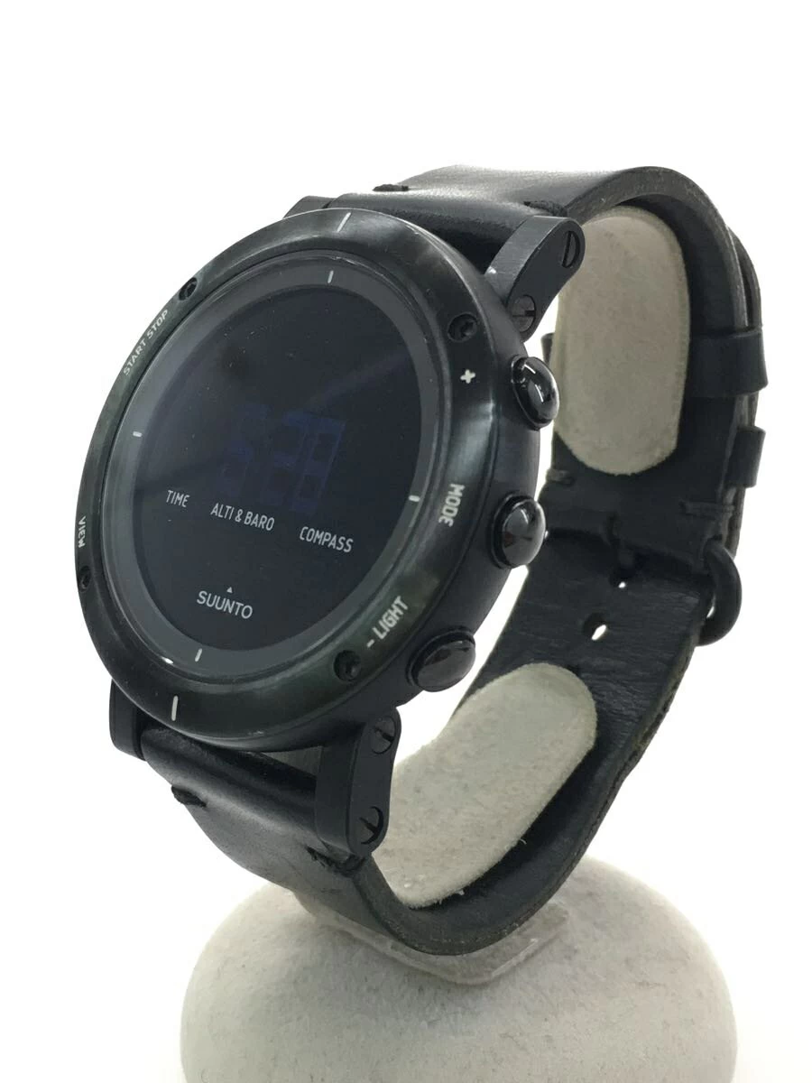 SUUNTO ◆ SUUNTO ◆ /digital/leather/BLK/SUUNTO ESSENTIAL CARBON
