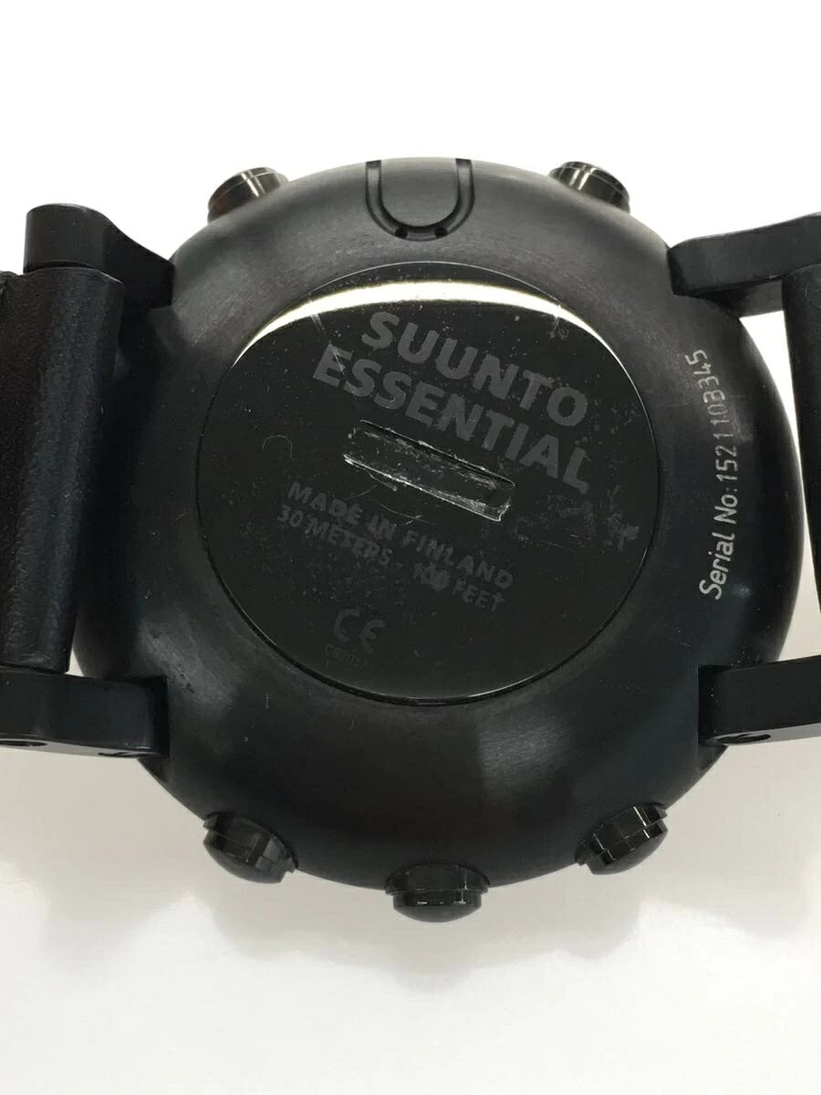 SUUNTO ◆ SUUNTO ◆ /digital/leather/BLK/SUUNTO ESSENTIAL CARBON