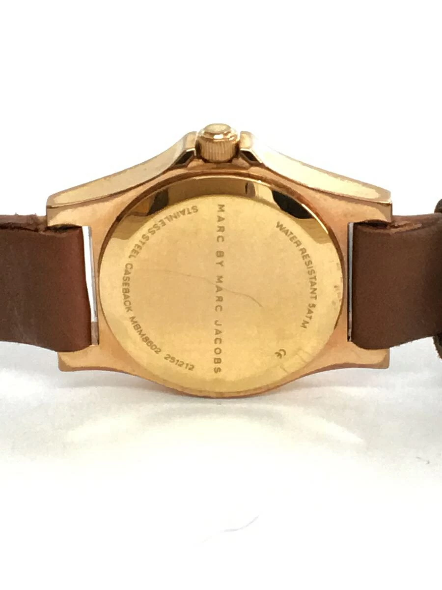 MARC BY MARC JACOBS ◆ Quartz/Analog/Leather/GLD