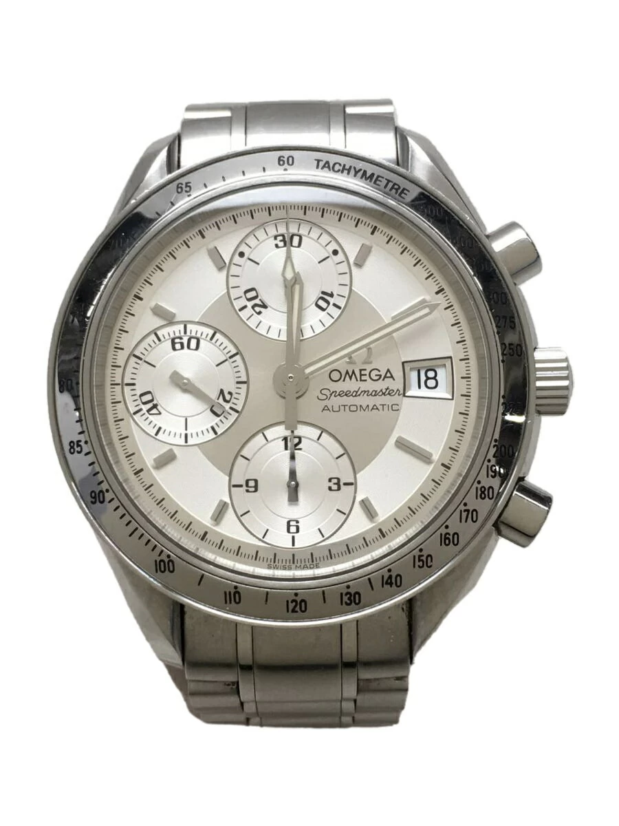 OMEGA ◆ Speedmaster_Date_AT_SS_39mm/3513.30/SLV/SLV/Scratch/Puncture/Stains