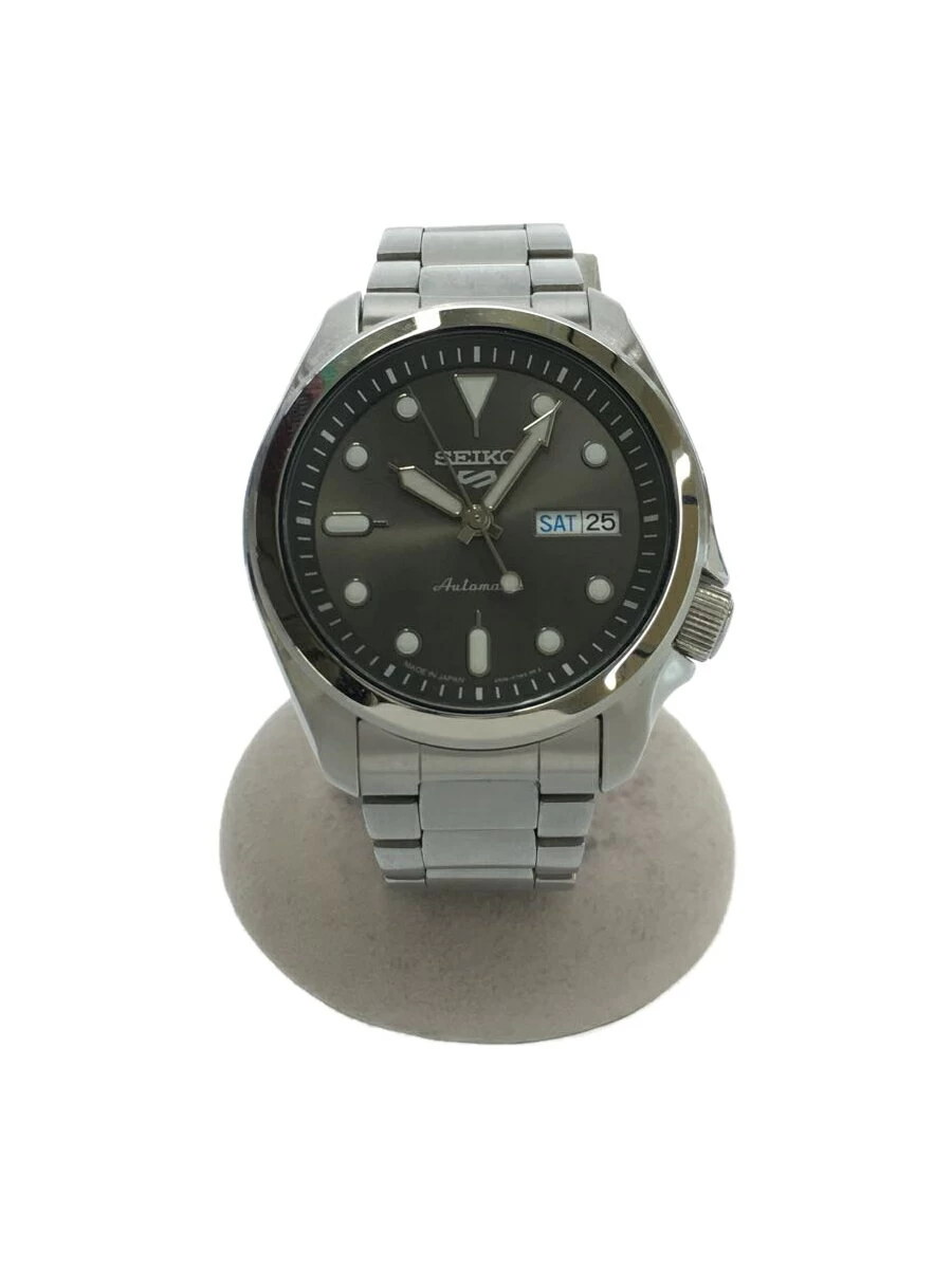 SEIKO ◆ automatic/analog/stainless steel/silver/gray/4R36-08L0