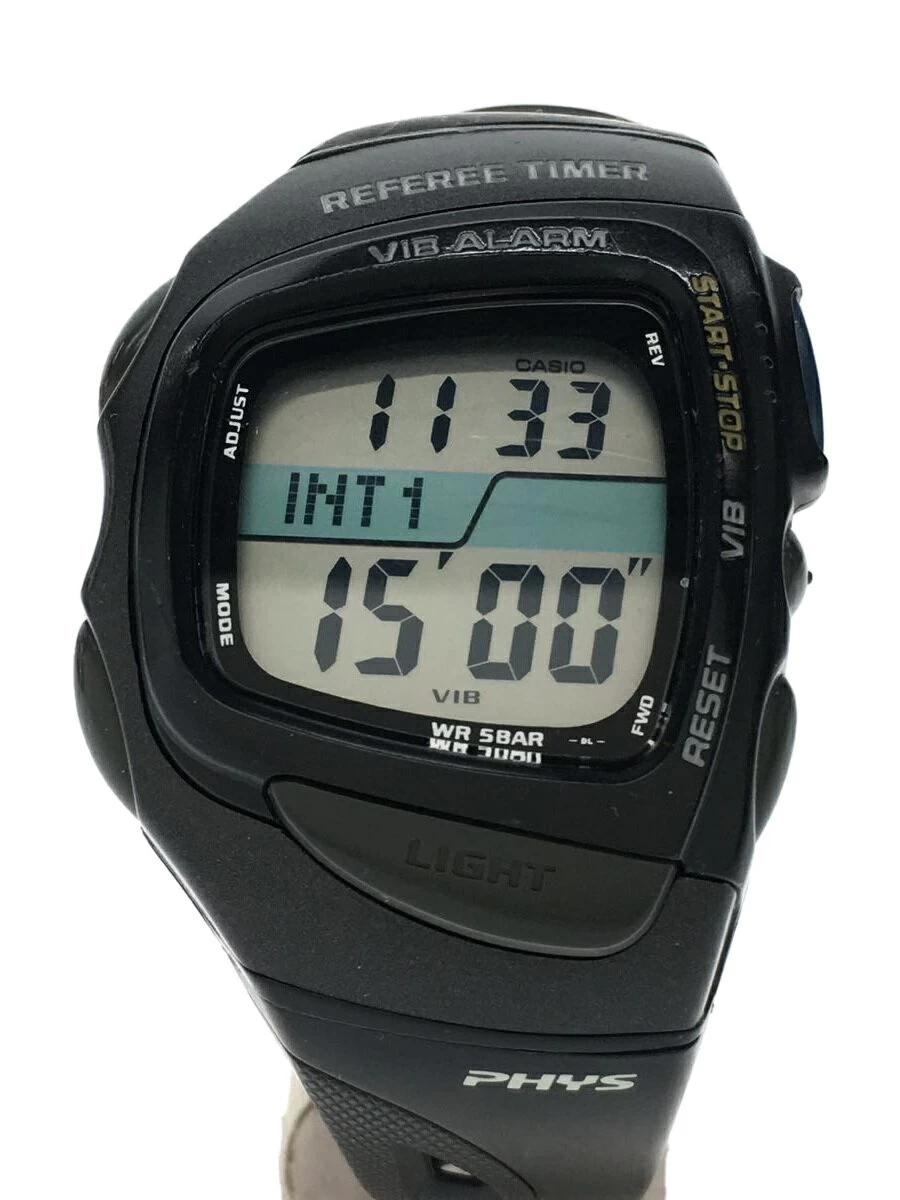 CASIO ◆ PHYS TIMERS1/2006 German World Cup/Quartz/Digital/Rubber/BLK