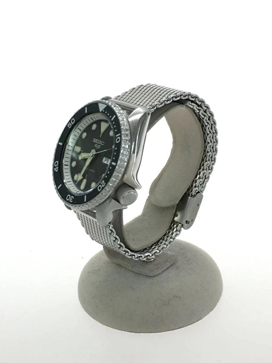 SEIKO ◆ SEIKO 5 SPORTS/automatic/analog/stainless steel/BLK