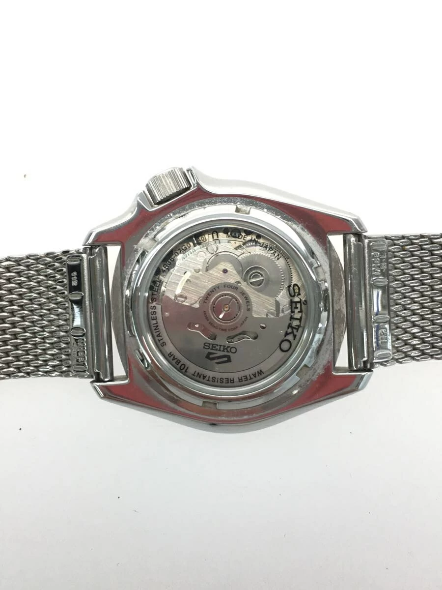 SEIKO ◆ SEIKO 5 SPORTS/automatic/analog/stainless steel/BLK