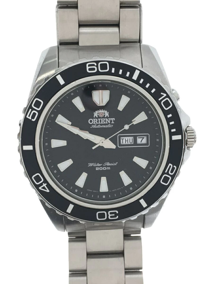 ORIENT ◆ Divers/Automatic/Analog/Stainless Steel/BLK/SLV/EM75-CO-A Divers Day-Date