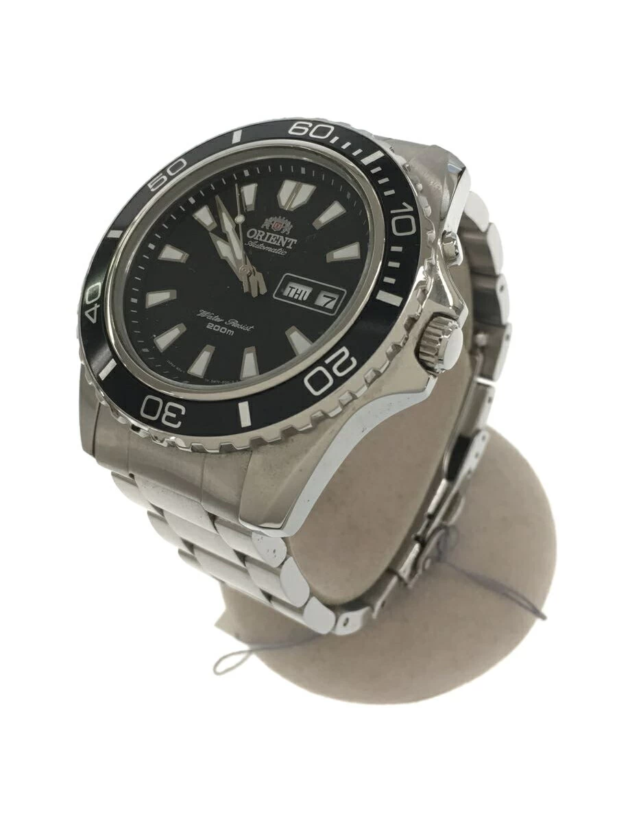 ORIENT ◆ Divers/Automatic/Analog/Stainless Steel/BLK/SLV/EM75-CO-A Divers Day-Date