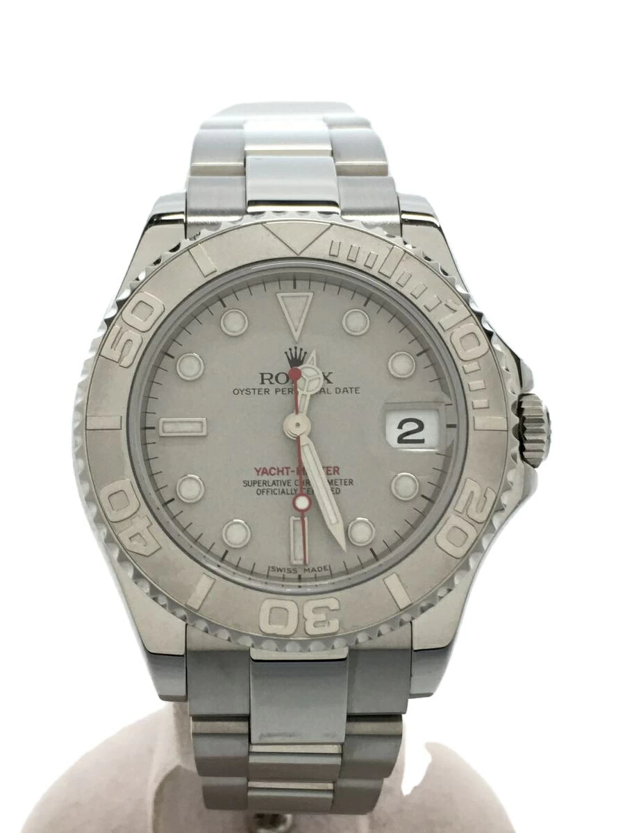 ROLEX ◆ Yacht Master 34mm/automatic/analog/stainless steel/SLV/SLV/168622/2002