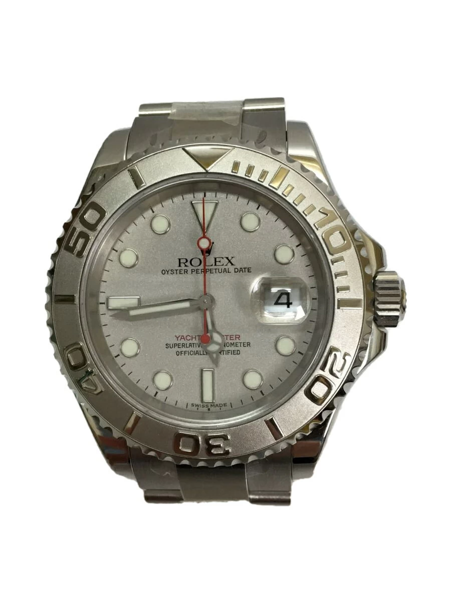 Rolex ◆ Automatic/Analog/Yacht Master SS+PT 40mm/16622/D907759/Silver