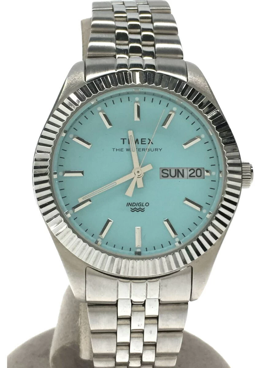 Timex ◆ Quartz/Analog/Stainless Steel/BLU/SLV/TW2V66500/Waterbury Legacy
