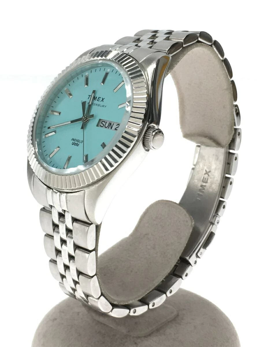 Timex ◆ Quartz/Analog/Stainless Steel/BLU/SLV/TW2V66500/Waterbury Legacy