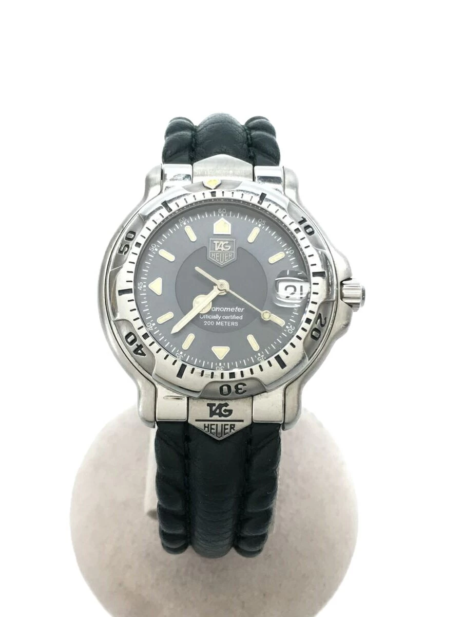 TAGHeuer ◆ TAG Heuer/automatic winding/analog/leather/BLK/GRN/20230402 day difference +5