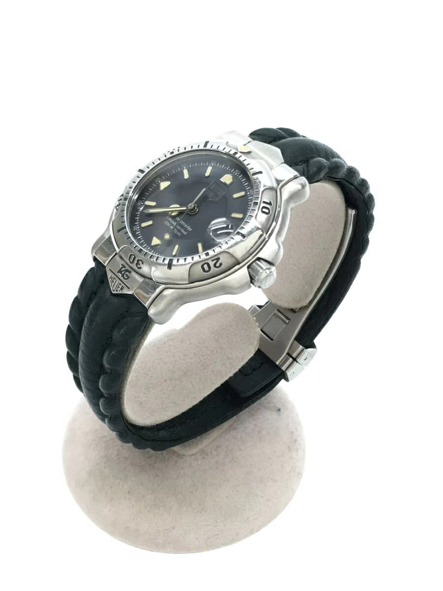 TAGHeuer ◆ TAG Heuer/automatic winding/analog/leather/BLK/GRN/20230402 day difference +5