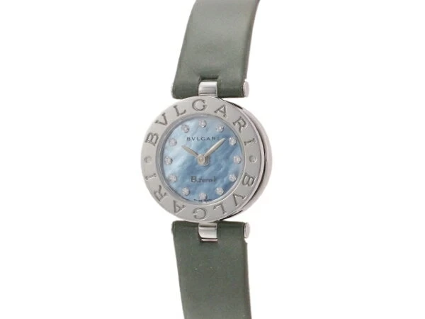 Bulgari B-ZERO1 12P genuine diamond index BZ22S finished/battery replaced box/warranty card included [JS1031]