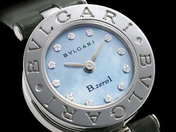 Bulgari B-ZERO1 12P genuine diamond index BZ22S finished/battery replaced box/warranty card included [JS1031]