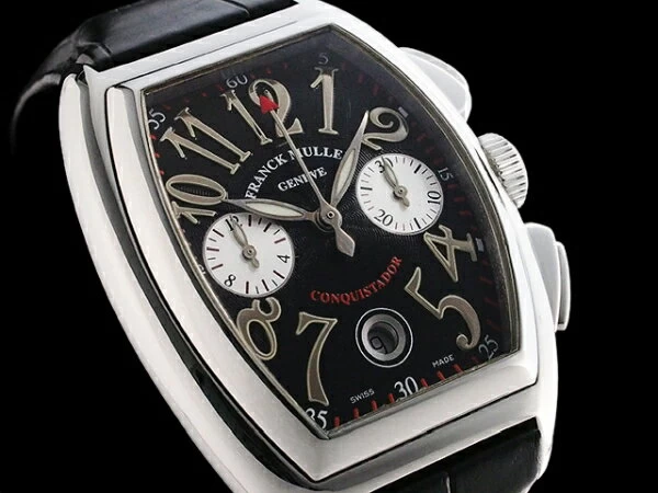 Franck Muller Conquistador Chronograph 8001CC Finished/Disassembled Cleaned with Box and Warranty [JS1188]