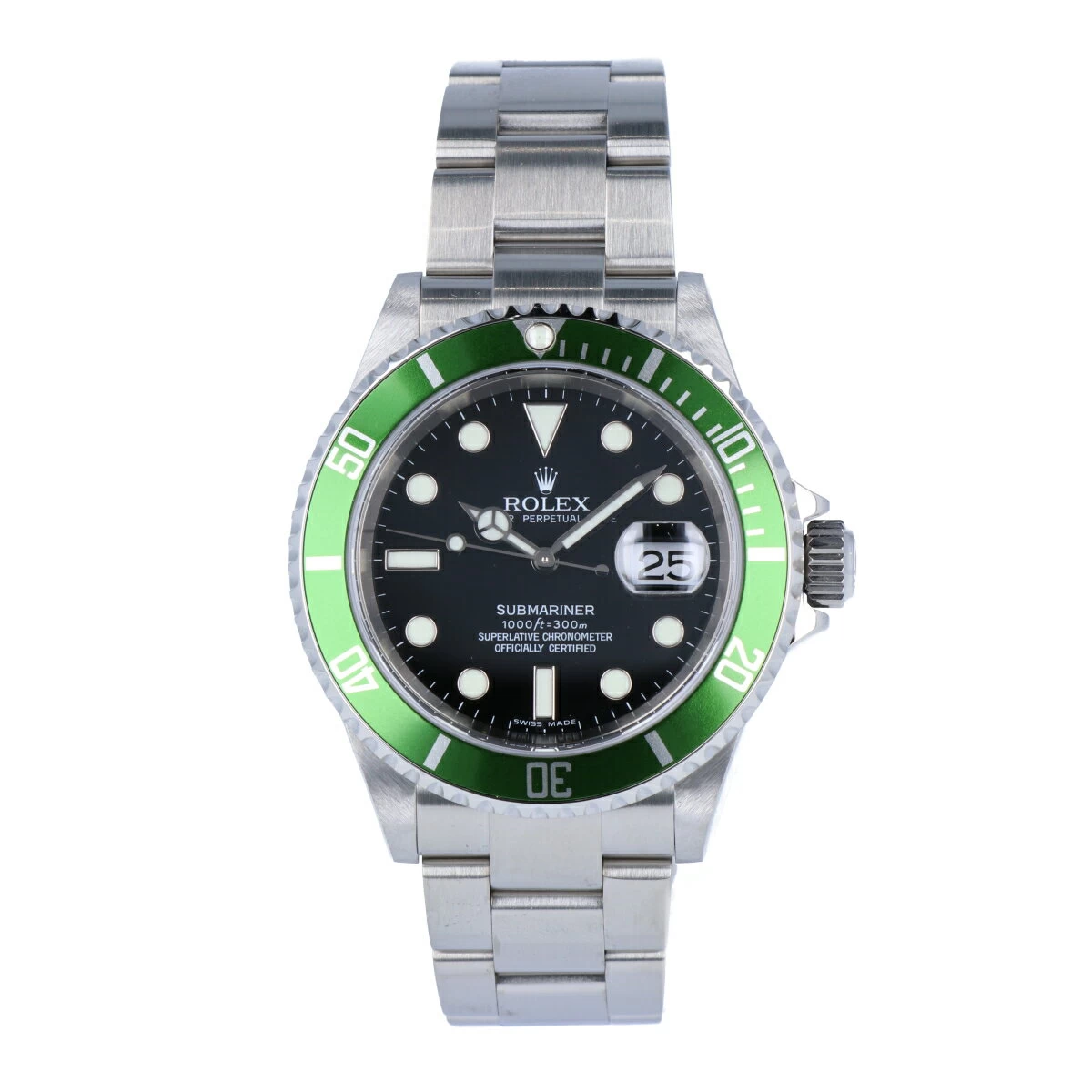 [ROLEX] Rolex Submariner Date Green Sub 16610LV Z Number 2006 Stainless Steel SS 40mm Black Dial Black Dial Automatic Automatic USED-SA [9304] Pawn Shop Sendai Oroshimachi Store Rakuten Ichiba