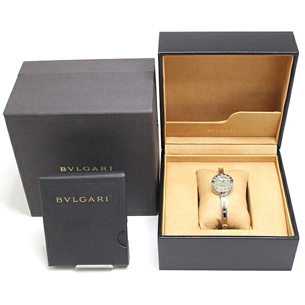 BVLGARI Bvlgari B-ZERO1 BVLGARI BVLGARI BANGLE WATCH BZ22S GREEN SHELL DIAL QUARTZ