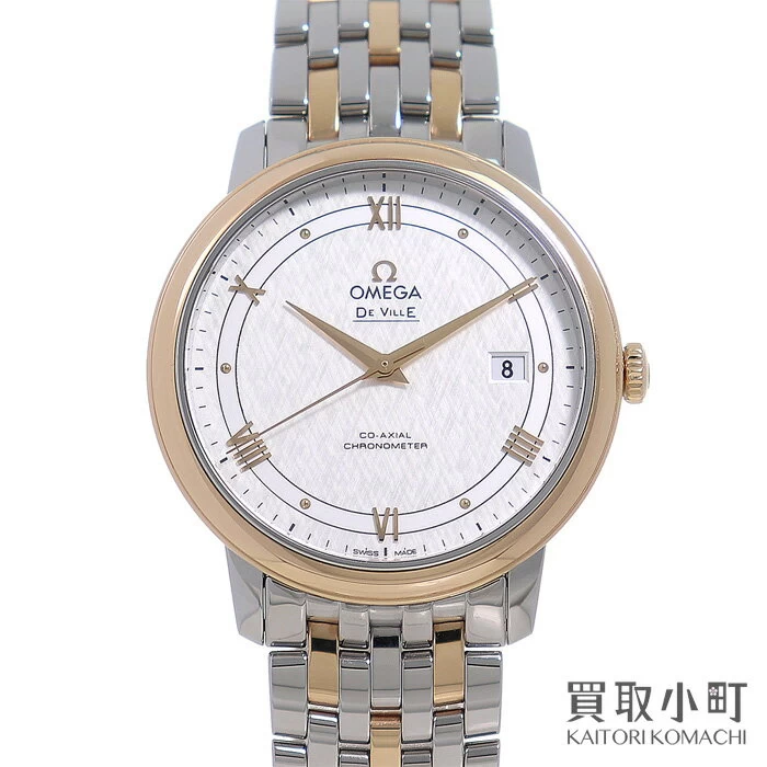 [Beautiful Goods] Omega [OMEGA] 424.20.40.20.02.002 Devil Prestige Co-Axial Chronometer 39.5MM 18K Red Gold Combination Breath Automatic Automatic DE VILLE PRESTIGE CO-AXIAL CHRONOMETER WATCH K18RG [SA Rank]