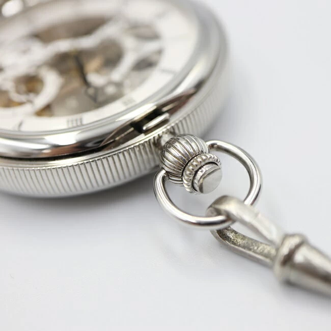 TISSOT T859.405.19.273.00 Bridgeport Skeleton Mechanical Silver Dial with Hand Winding Chain Gift Present Gift Celebration