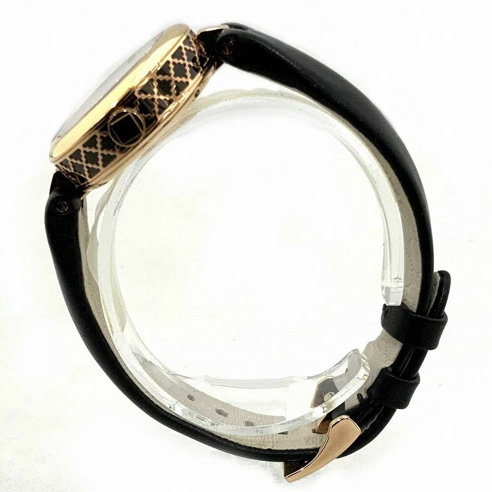 o [GUCCI] [Gucci] Diamantissima YA141501 Ladies Black Gold SS Stainless Steel Quartz [Oyama Store] 22-3915o-o
