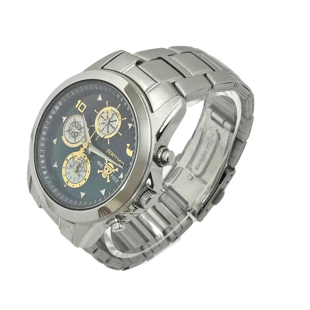 [K] [SEIKO] One Piece Collaboration 7T92-HBZO Quartz Battery Green Black Gradation Stainless Steel 10 Bar Made in Japan Men Women Women [Seiko] 31000179310-49k