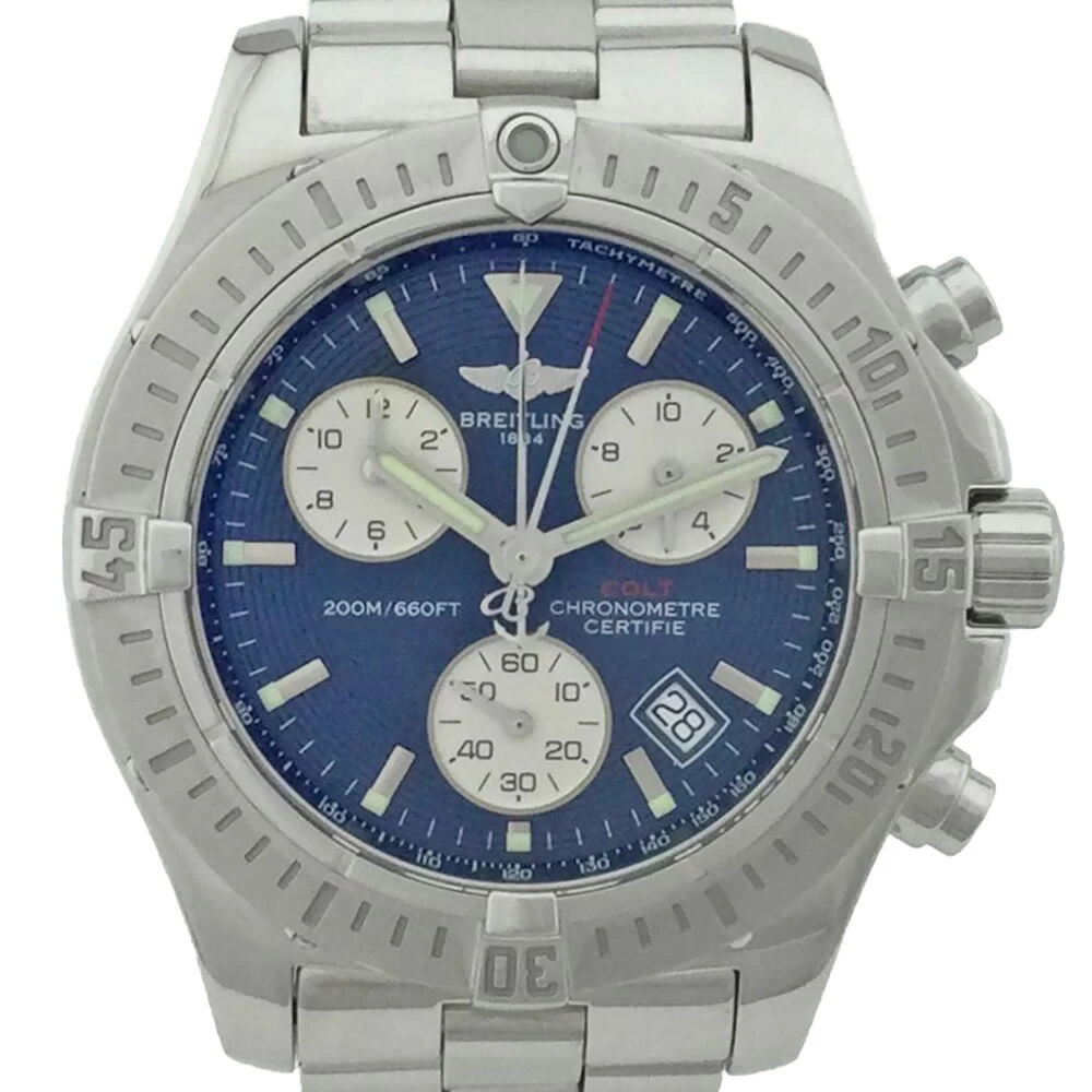 [K] [BREITLING] Colt A73380 Stainless Steel Quartz Battery Dial Navy [Breitling] [Kanuma Store] 31000129310-12k