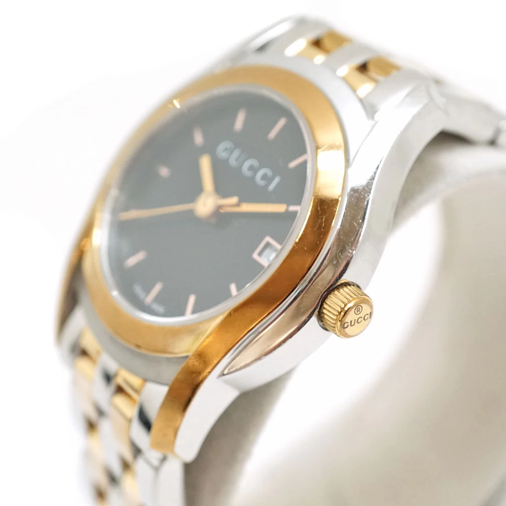 GUCCI 5500L Quartz Stainless Steel Brand Ladies Fashion Watch USED-6 Pawn Shop Kitanagoya N22-774