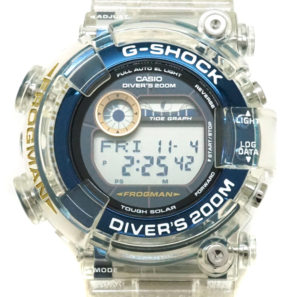 CASIO [Casio] GF-8251K Frogman/25th Anniversary Model Tough Solar SS (Stainless Steel) Resin Band, Clear Type, Dolphin, Jirai, Luji, USED-8, Pawn Shop, Kitanagoya, N22-8163