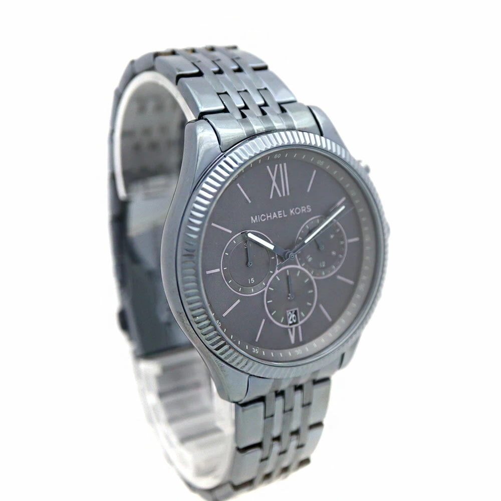 MARC JACOBS [Michael Kors] MK-8773 Chronograph SS/Stainless Steel Quartz/Battery Watch 5 ATM Waterproof Navy Dial Ladies USED-7 Pawn Shop Akanabe Store A22-9209