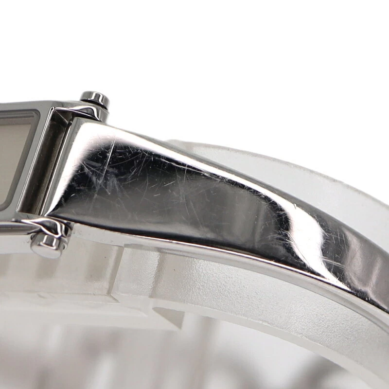 GUCCI 1500L Quartz Silver Dial SS Stainless Steel Silver Ladies USED-6 Pawn Shop Komaki C23-208