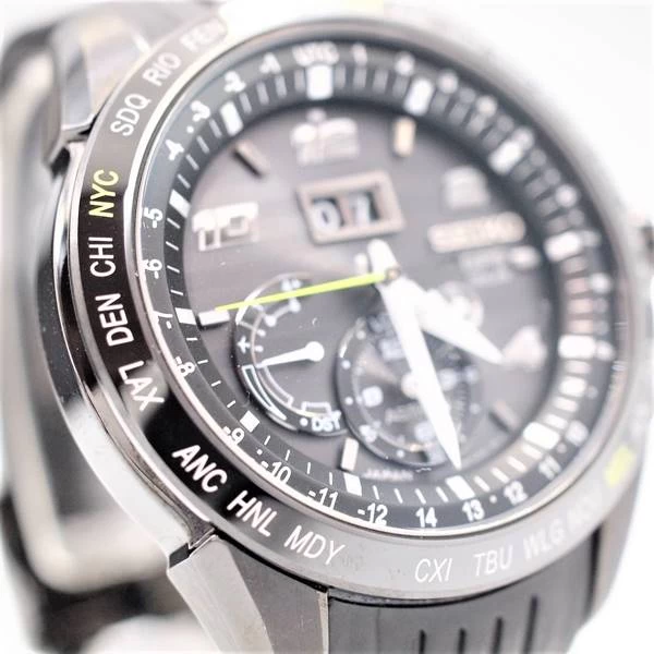 SEIKO SBXB143 8X42-0AD0-3 Astron Djokovic 2017 Limited Edition GPS Solar 10 ATM Waterproof 5000 pcs Limited Edition Rubber Belt Seiko USED-B wtc13 b-4_